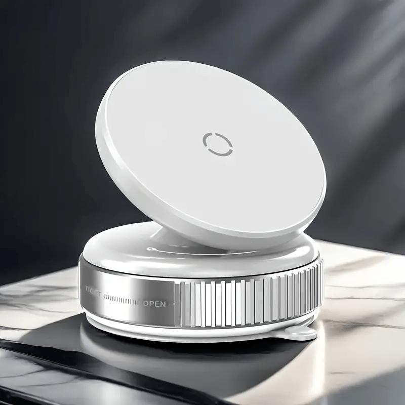 Вращающийся на 360° вакуумный магнитный держатель для телефона, портативная автомобильная присоска, совместим со всеми смартфонами, подходит для дома, автомобиля, фитнеса, офиса и т. д.