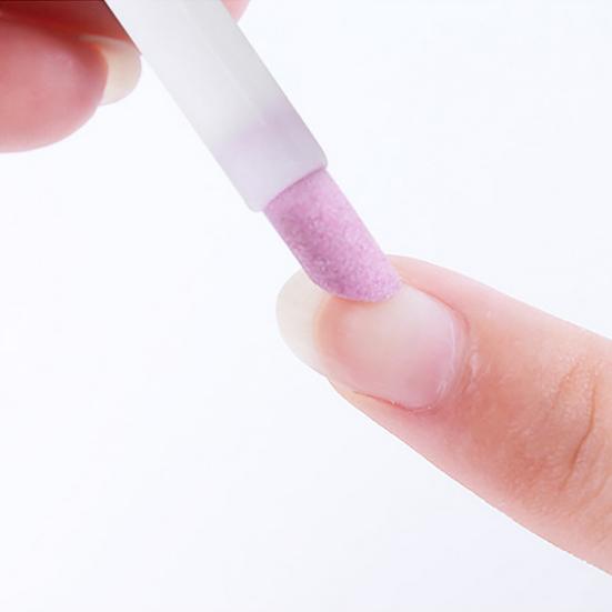 Кварцевый скраб для дизайна ногтей, камень для удаления кутикулы, ручка, толкатель, инструмент для маникюра