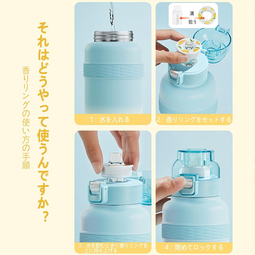 Air A Water Bottle, 600ml, Insulated 316 Stainless Steel Sports Water Bottle with 3 Fruit Flavors, Zero Sugar & BPA-Free, Gradient Colors, Keeps