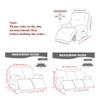 1/2/3 Seater Elastic Recliner Sofa Cover Velvet Stretch Split Protector Slipcover for Relax Armchair Couch Cover for Living Room