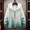 Мужская куртка с капюшоном из охлаждающего ледяного шелка - Принт в китайском стиле, Легкая и дышащая защита от солнца