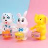 Funny Wind Up Toy Cute Cartoon Rabbit Dog Elephant Drumming Toy Kids Animal Clockwork Toy Educational Toys Children Gift