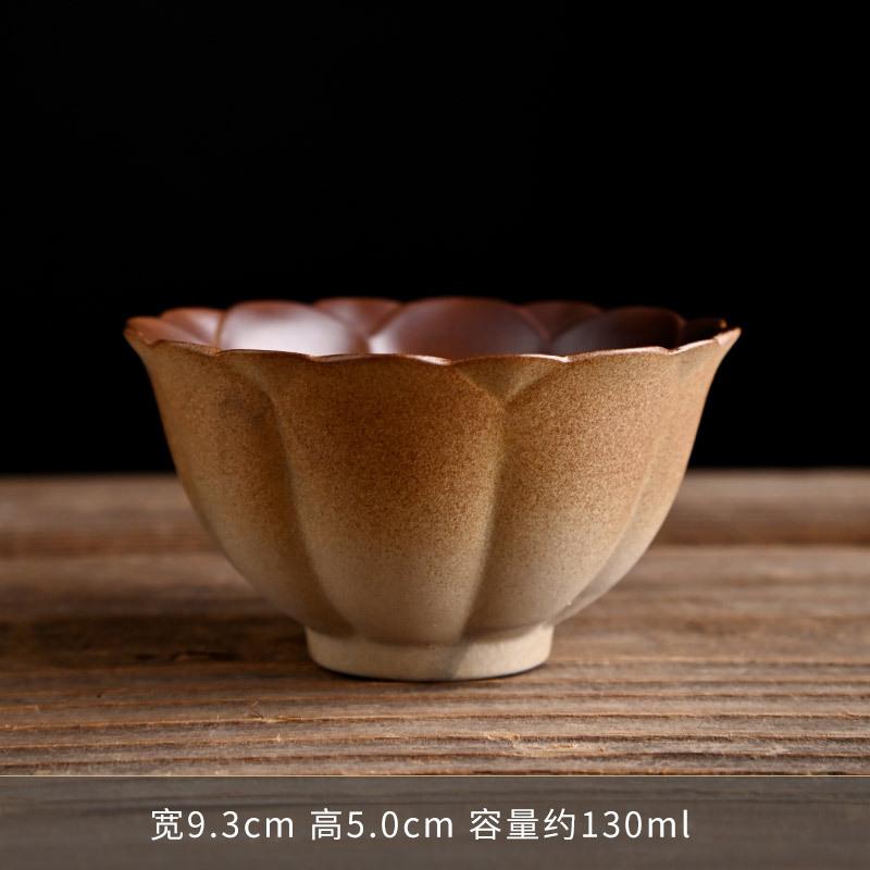 Firewood glaze tea cup Kung Fu ceramic master cup household tea cup single cup personal exquisite live stream accompanying gift