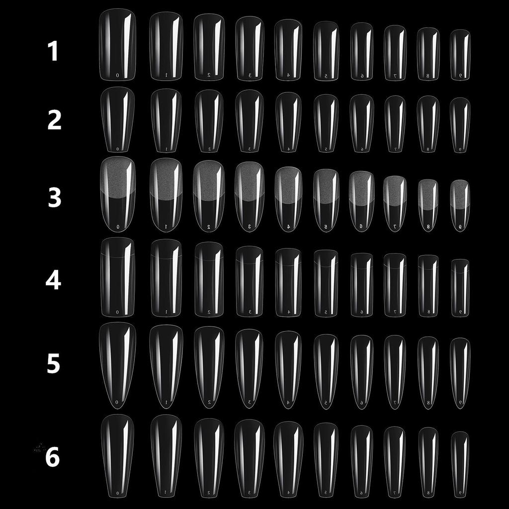 Патч для ногтей, ультратонкий бесследный готовый продукт, съемный прозрачный полный стикер, наращивание накладных ногтей, 100 шт. в упаковке