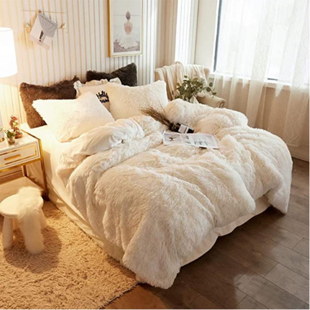 Rectangular Shape Crystal Plush Pillow Plush Mink Plush Pillow Nordic Pillowcase Living Room