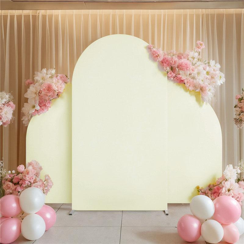 3pcs Wedding Knife Shape Arch Backdrop Cover Home Birthday Party Ceremony Fabric Photography Background Baby Shower Decorations