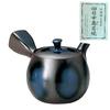 Тщательно изготовленный чайник Sento Senga Pottery с закругленными углами, Лазурит, 36-30 мм. Этот чайник улучшает вкус вашего чая. Сделано в Японии,