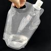 2L Foldable Drinking Water Bag Portable Folding Water Bucket Small Mouth Handle No Leakage for Camping Hiking Cycling