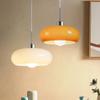 Nordic Glass Pendant Light Orange/White Home Deco Chandelier Living Room Restaurant Bedroom Study Indoor Decoration Hanging Lamp