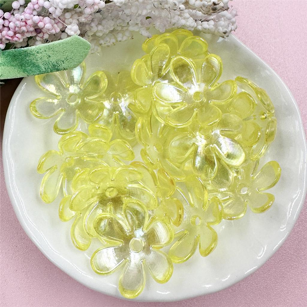 Сосуд для изготовления украшений для волос, модные аксессуары «сделай сам», материалы ручной работы, свободные бусины, 20 шт., 6 лепестков, цветок