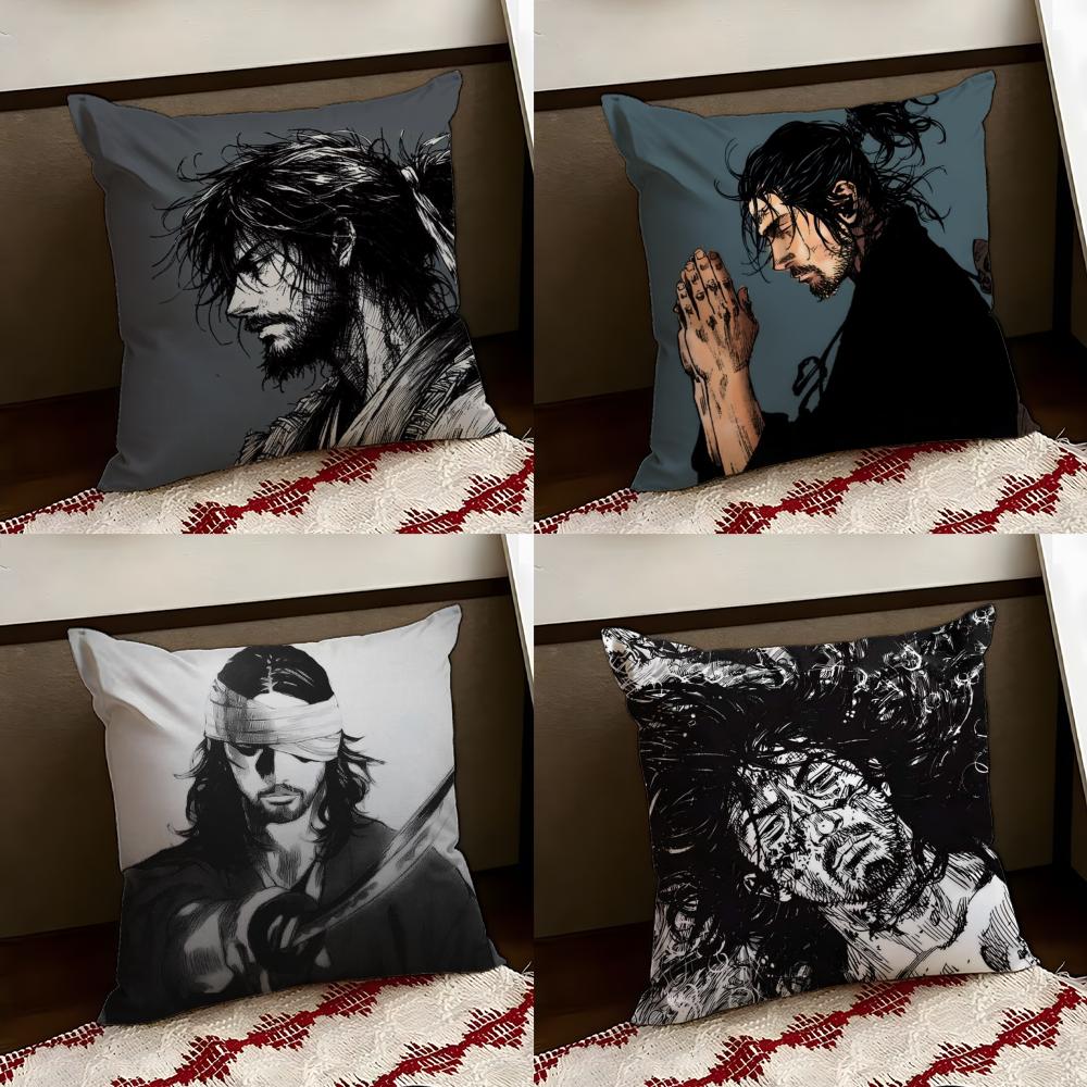 MManga VVagabond Cushion Cover Reversible Soft Durable Pillow Cover Home Car MultiScene Use for Daily Comfort
