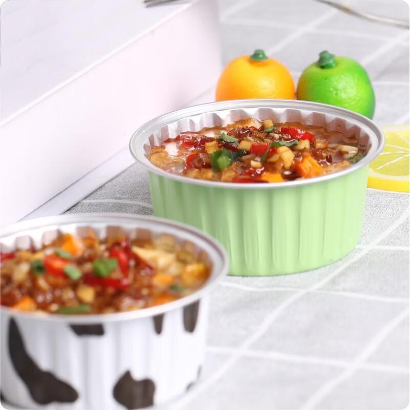 MDNG Утолщенные круглые формы для выпечки из фольги с крышками