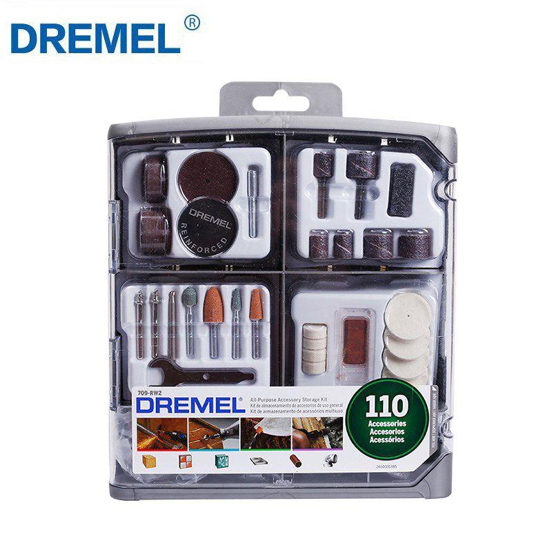 Dremel 709-02 Набор насадок для универсального вращающегося инструмента, 110 предметов