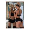 Sexy Woman Bathroom Metal Sign x Inch Vintage Wall Art for Home Bar Garage Club