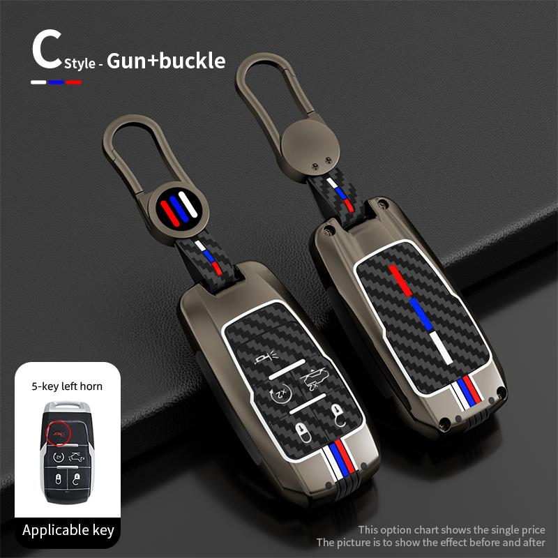 Чехол для ключа автомобиля из цинкового сплава, крышка для пультов дистанционного управления для пикапа Dodge RAM 1500 2500 3500 4500 5500 2019 2020 2025 2025, аксессуары для брелока