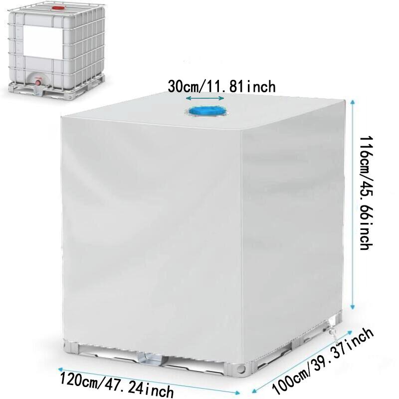 Защитный чехол для IBC-контейнера - Ткань Оксфорд 420D, 1000 л, Защита от солнца и пыли для водяных бочек
