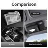 FA5Car Sun Visor PU Leather Tissue Box Sunglasses Storage Accessories For BMW G80 G06 G07 G42 G14 G15 G16 F82 F20 F21 F83 Stickers