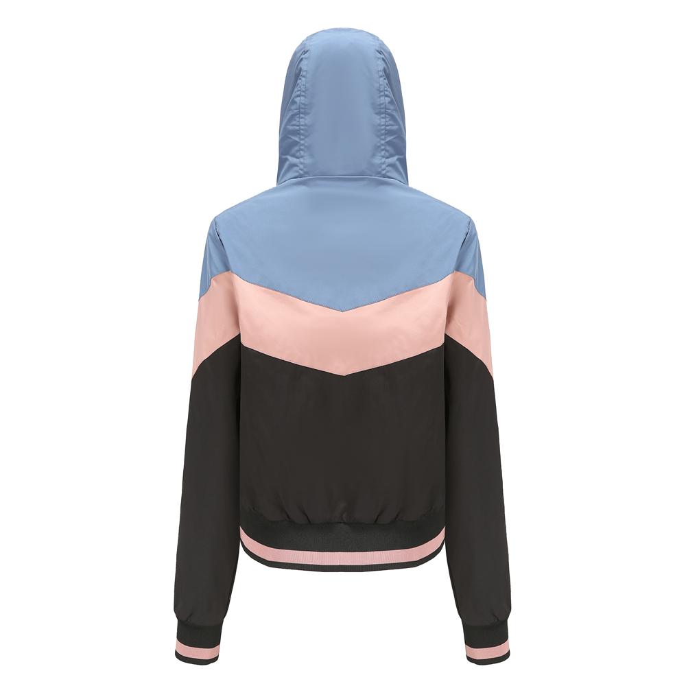 Женские ветровки Тонкая застежка-молния Куртки с капюшоном Легкий дождевик Короткий плащ Весна Осень Ветровка Уличная повседневная одежда