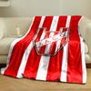 IACC Red Striped Blanket for all seasons blanket lunch break throw gift