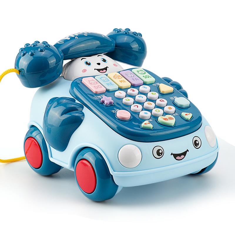 Ретро развивающая музыкальная игрушка-телефон для детей от 0 до 3 лет