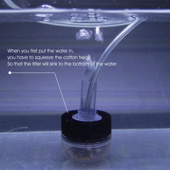 Мини-фильтр для аквариума с камнем Maifan, сменный водопоглощающий аквариумный фильтр с жесткими инструментами для очистки трахеи