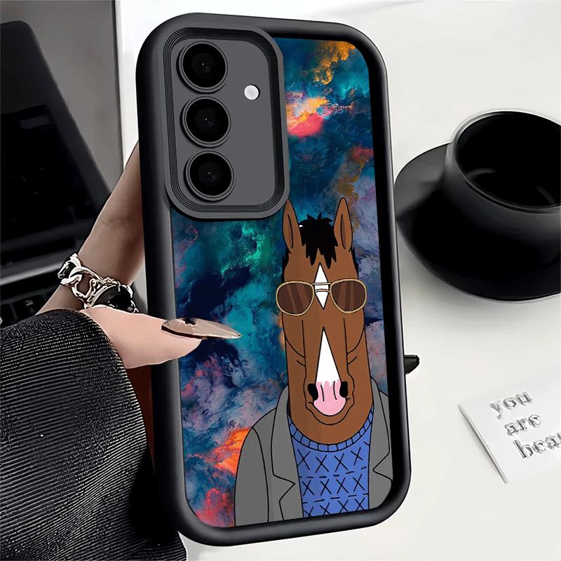 Чехол для телефона для Samsung Galaxy A17 A16 A15 A14 A13 B-BoJack H-Horseman Смешной A56 A36 A26 A55 A35 A25 A54 A34 A24 A53 A33 A23 A07