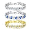 European and American Popular Heavy-duty Marquise Stone Bracelet Female Luxury Full Diamond Crystal Zircon Jewelry Exquisite Flash Diamond