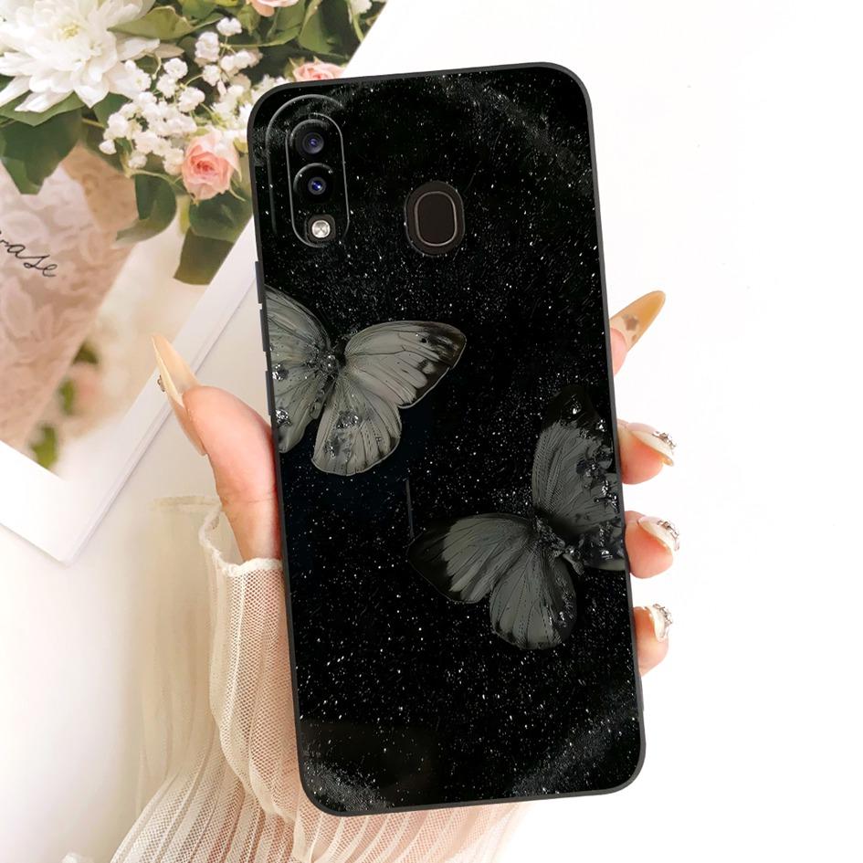 Чехол для Samsung Galaxy A20 A20e A20s Обложка SM-A202F SM-A205F SM-A207F Милый Мультяшный Кот Ударопрочный Бампер для Samsung A30 Fundas