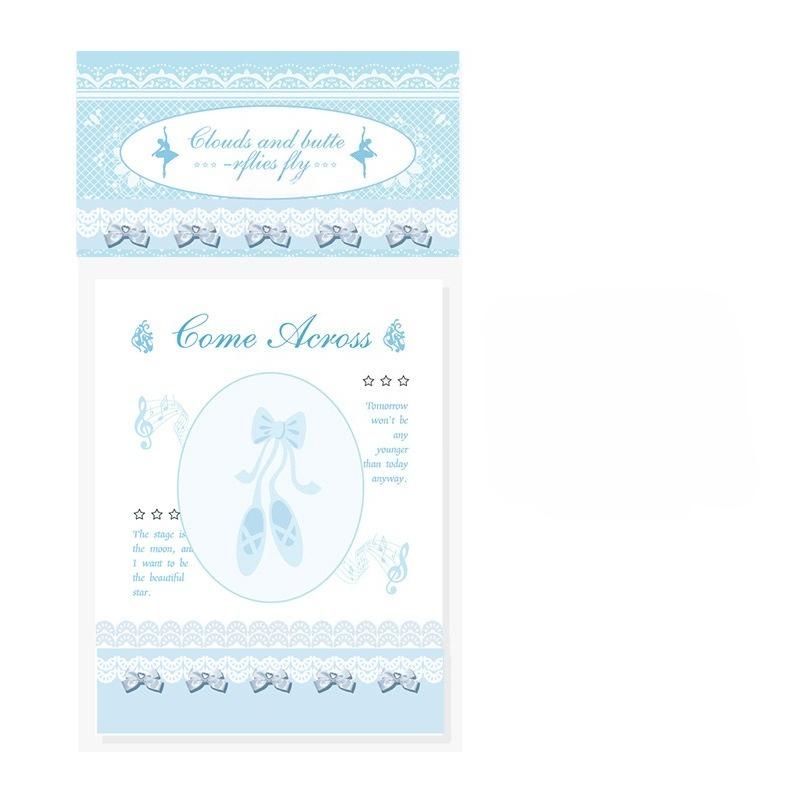 100 листов Сладкая корейская кружевная балетная скрапбукинг Блокнот для заметок DIY Декор Журналирование Бумага для записной книжки Милый нелипкий блокнот Студент