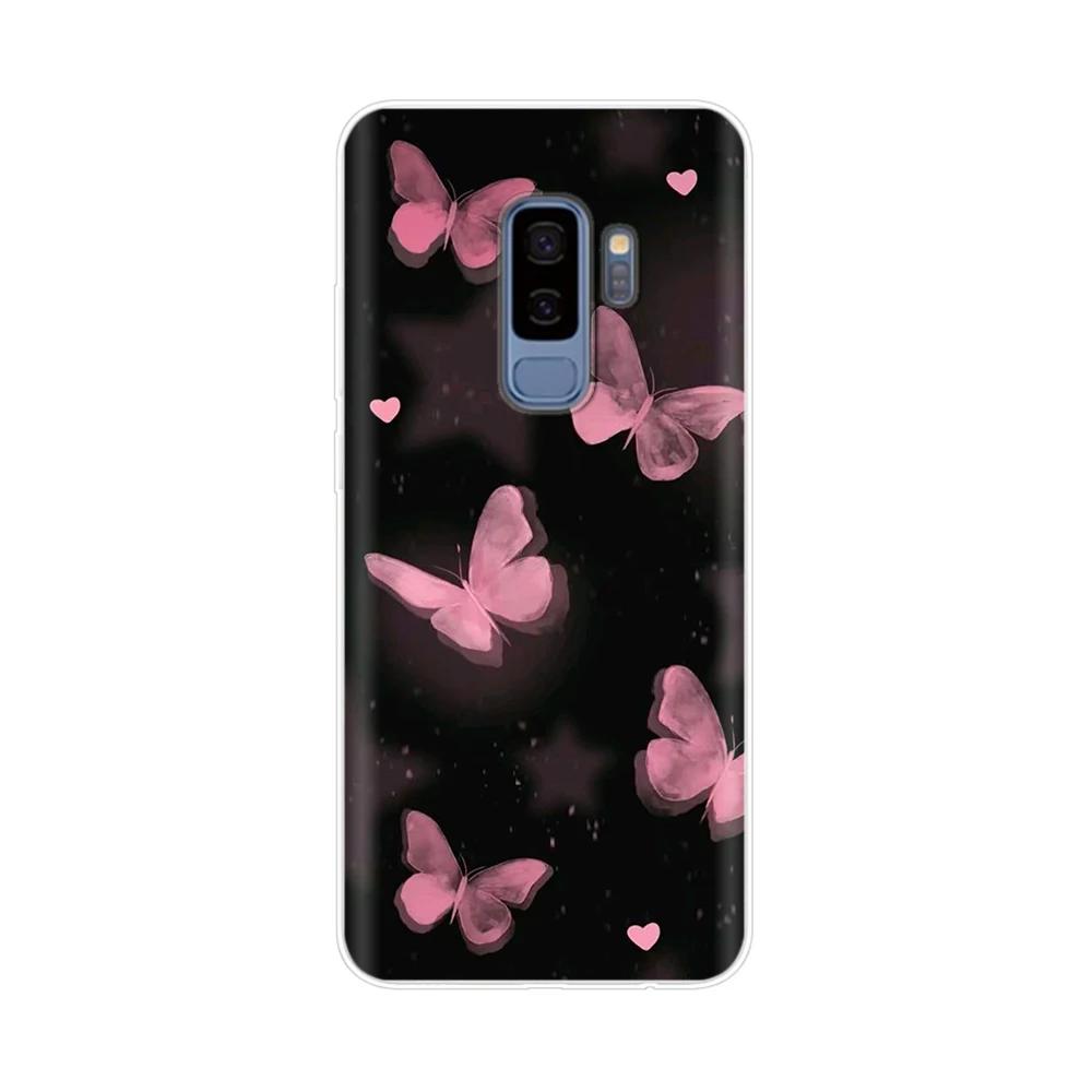 Ударопрочный чехол для Samsung Galaxy S9 Plus Чехол для телефона Животные Расписной Мягкий ТПУ Чехол для Samsung Galaxy S9 S9+ S 9 Fundas