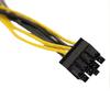 Sagit Dual Molex LP4 4 Pin To 8 Pin PCI-E Express Converter Adapter Power Cable Wire