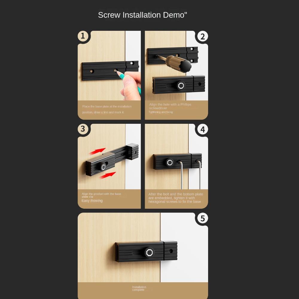 Hardware Luminous Door Buckle Alloy Sliding Door Lock New Door Latch Cabinet