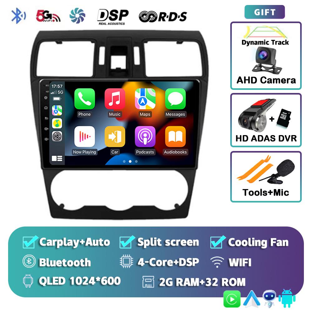 Android 14 Carplay Автомагнитола для Subaru Forester XV WRX 2012 2013 2014 2015 2018 Мультимедийный проигрыватель GPS Стерео DSP WiFi+4G