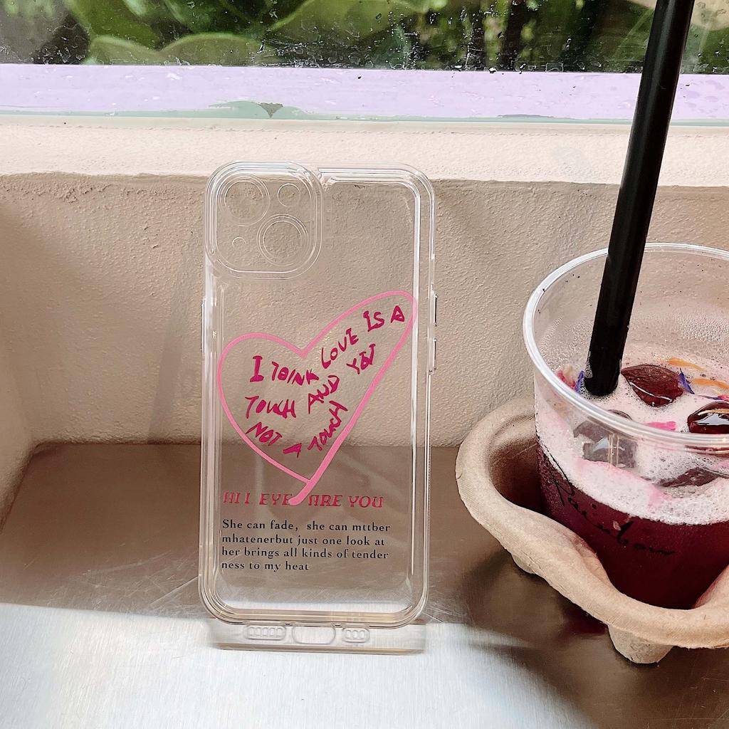 Love Letter Art Ins Мягкий силиконовый защитный чехол для телефона для Iphone 14 Pro Max Plus Xr Xsmax X 11 12 Promax 13promax Back Shell