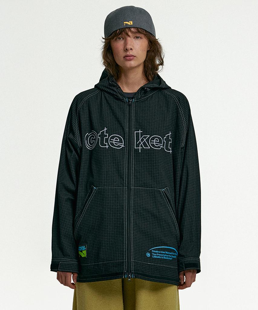 TEKET Sketch Ct Hooded Jacket Black