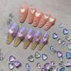 1 Box 3D Nail Decor Wide Application Non-Irritation Resin Delicate Love Heart Type Manicure Ornaments DIY Art for Beauty