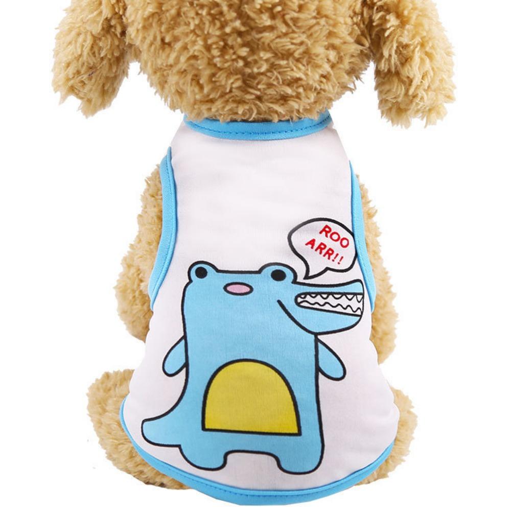 Cool Summer Thin Cool Dog Outdoor Sunscreen Vest Clothing Cat Pet Supplies Pig Dinosaur Teddy Dou