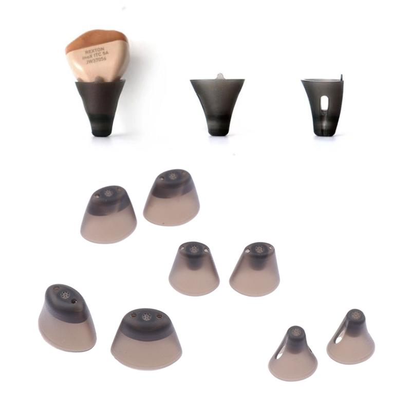 1Pairs Xs/S/M/L Hearing Aid Ear Tips Soft Replacement Earplugs In-Ear Hearing Aid Domes Ear Plugs Black Silicone Earplug