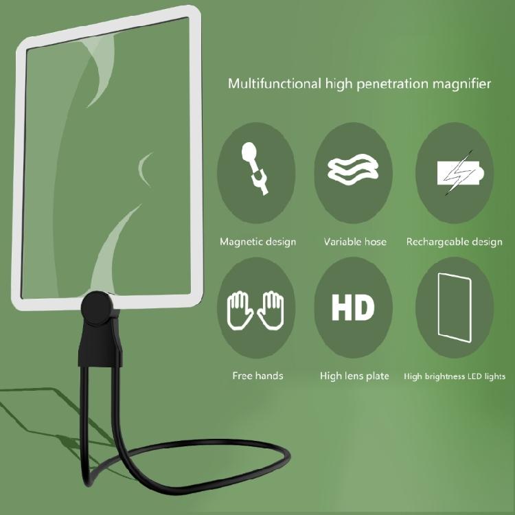 1.8X Magnifying Lens with LED Light Magnifying Glass for Seniors