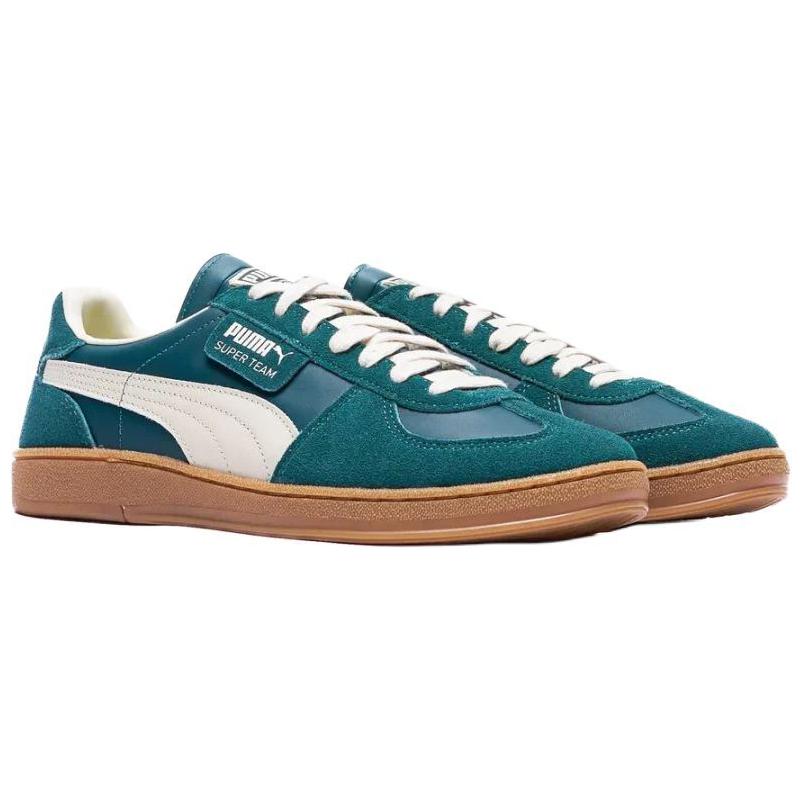 Puma Палмейрас х Супер Команда Домашний Комплект Унисекс Кроссовки Зеленый Малахит Альпийский Снег 401080-01
