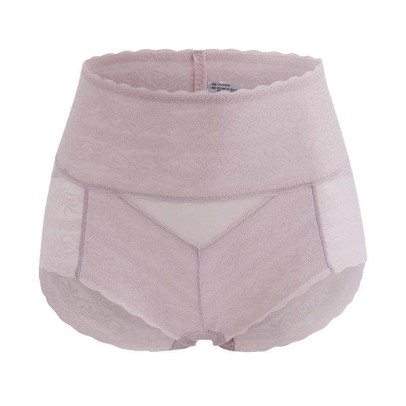 Flarixa Женские сексуальные кружевные трусики с высокой талией, трусы с контролем живота, цветочная перспектива, нижнее белье, женские полые прозрачные трусы