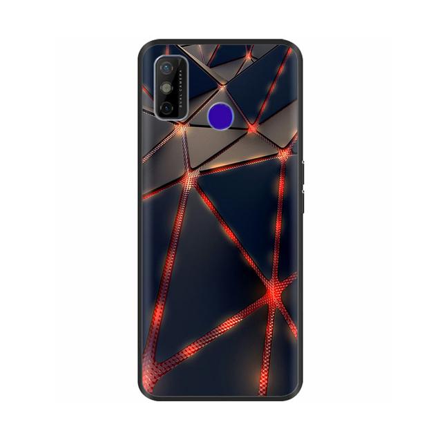 Для Tecno Spark 6 Go чехол для телефона Мягкая силиконовая задняя крышка с рисунком для Tecno Spark 6 Go Spark6 Go Черный ТПУ милый мультяшный бампер