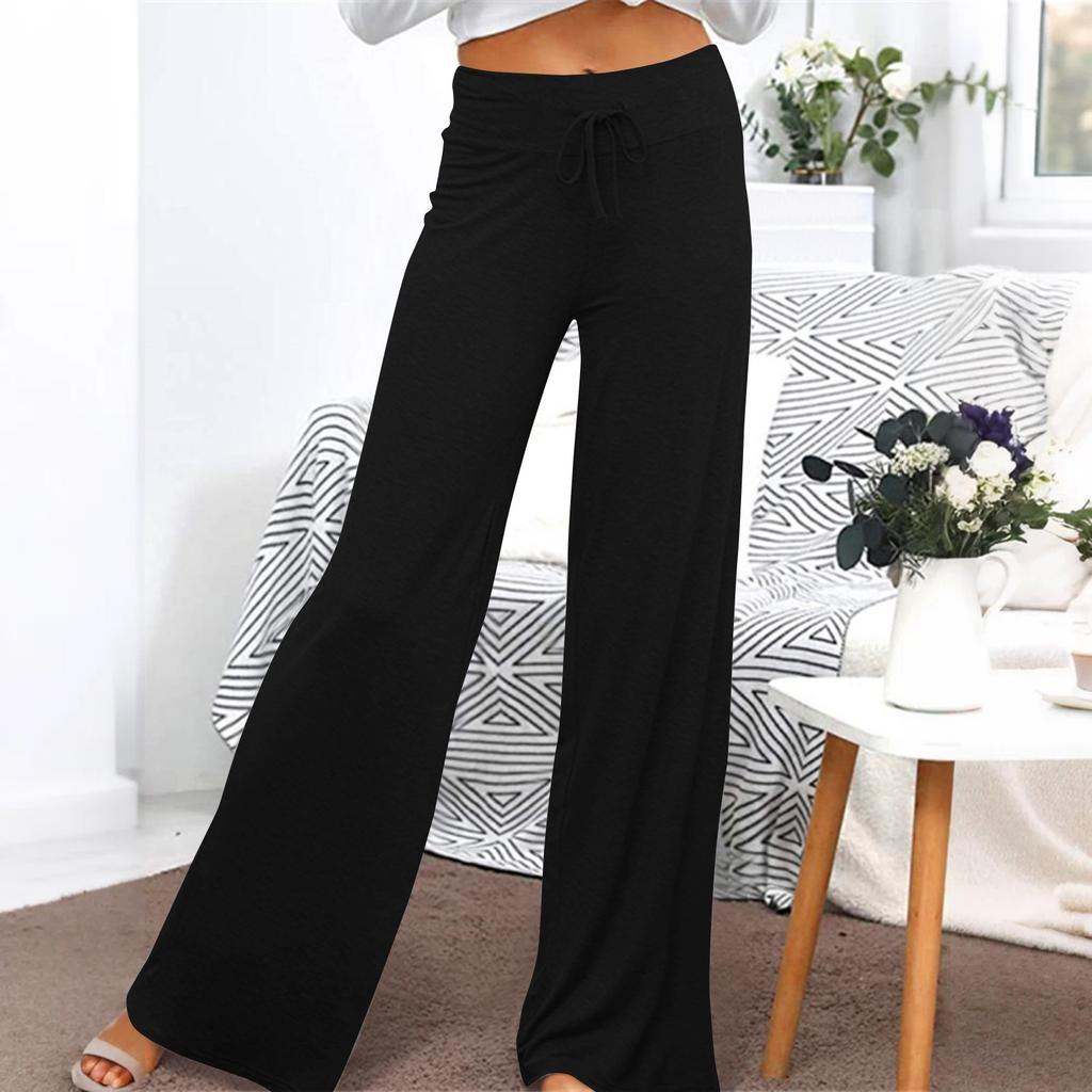 Women's Wide-leg Yoga Pants With High-waisted Sports Trousers