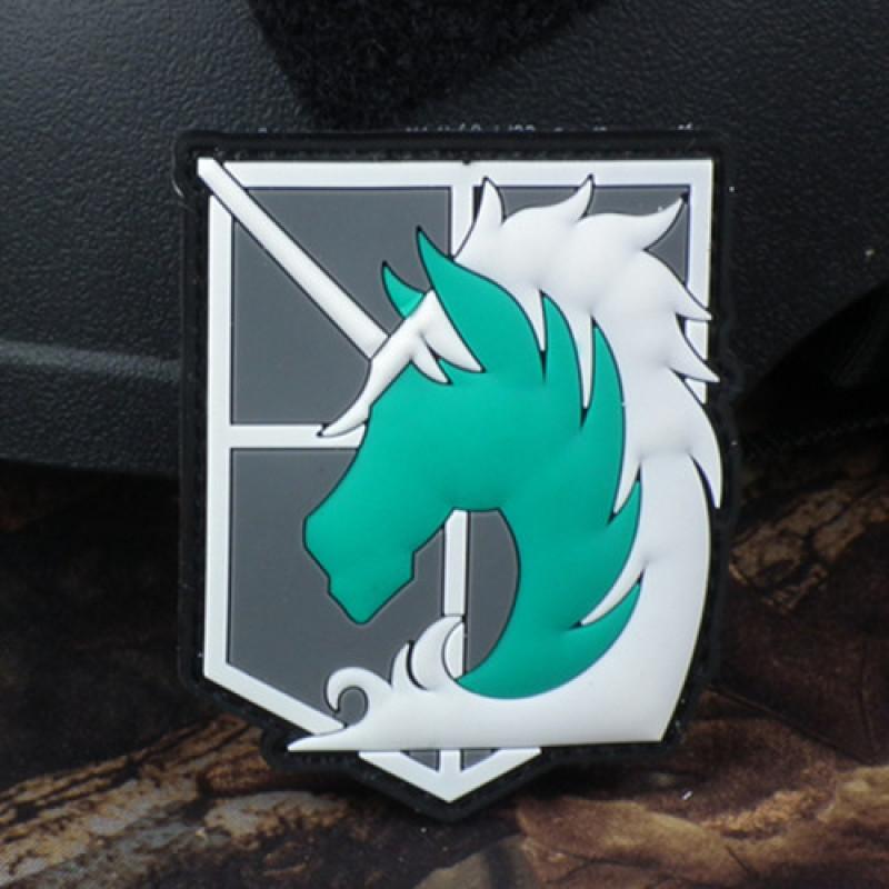 Нашивка Attack On Titan с вышитыми нарукавными повязками Wings Of Liberty из ПВХ, резиновые нашивки для тактического рюкзака, японская наклейка-аниме