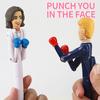 1/2Pcs Funny Boxing Pen Plastic Lightweight Durable. Relieve Study Pressure with Humorous Ballpoint Pen 1.0mm Tip Press Button Pen