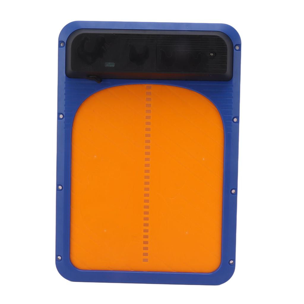 Автоматическая дверь курятника на солнечной энергии, безопасная дверь курятника с датчиком освещенности для домашней птицы, синяя