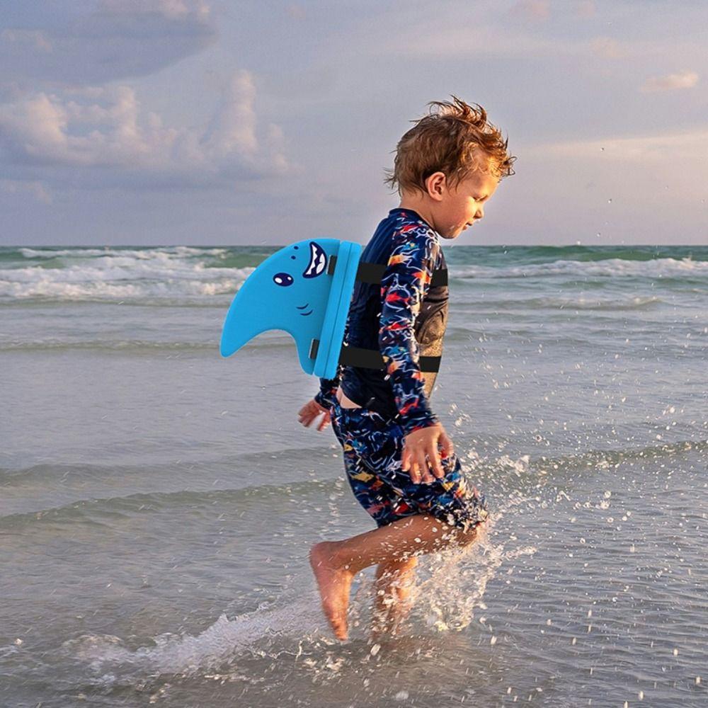 Яркий цвет Плавающая доска Swimm в форме плавника Детский поплавок для спины Бассейны Озера