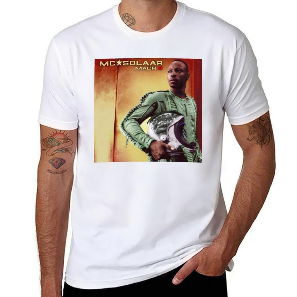 Mc Solaar Mach 6 Album 2003 Tshirt Sports Casual Short Sleeve Cotton Tee Tshirt