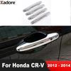 Для Honda CRV CR-V 2012 2013 2014 Хромированные Накладки на Ручки Дверей Автомобиля Отделка Наружных Ручек Боковых Дверей Колпачки-Защелки Накладки Аксессуары