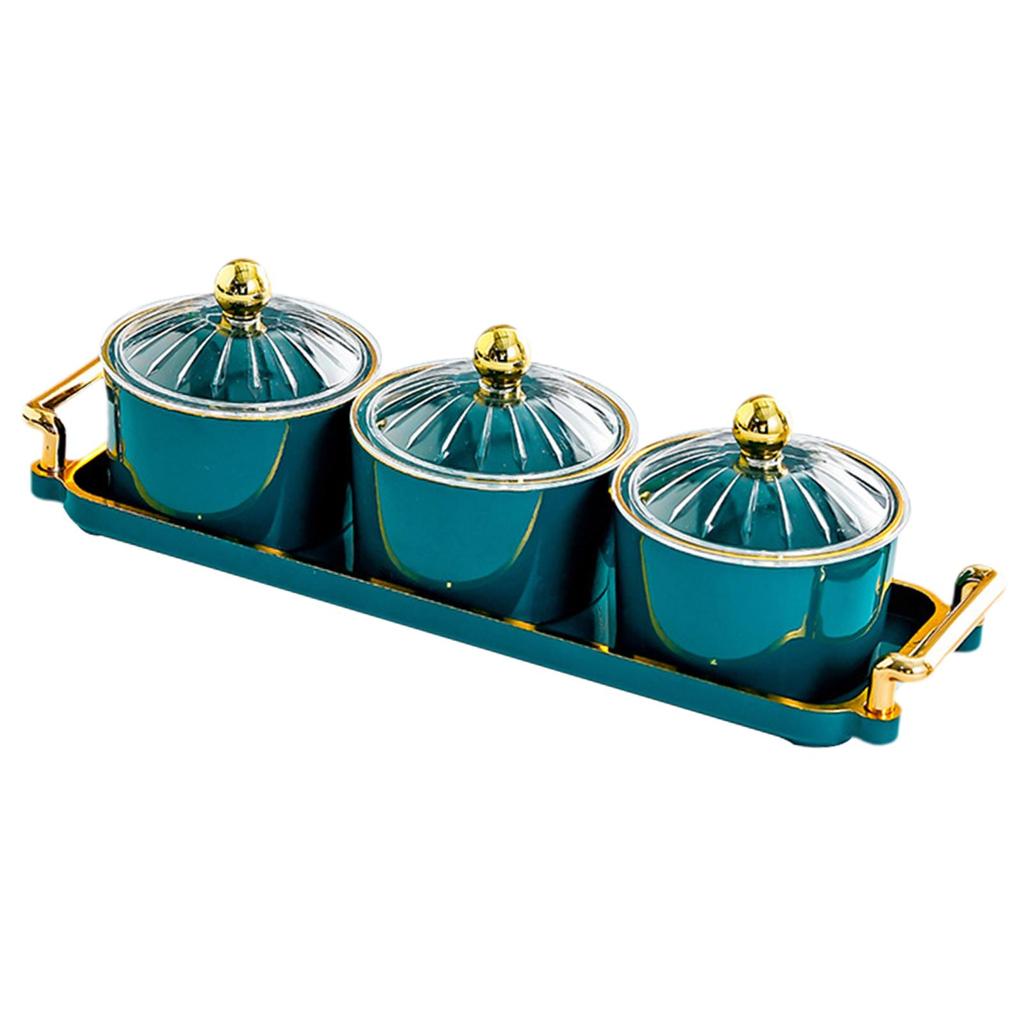 Dried Fruit Plate Set Snacks Tray Multipurpose Snacks Dish Appetizer Serving Tray Candy Nuts Dish for Wedding Dining Room